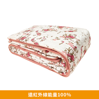 CINN卓瑩光波-奈米遠紅外線-玫瑰粉毯被套3件組-秋冬-6x7呎