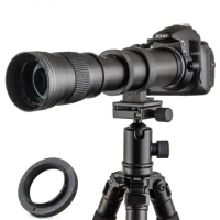 JINTU 420-800mm F/8.3 Telephoto Manual Focus Lens Kit for Canon EOS M EF-M Mount M10 M50 M100 M5 camera telescope photo