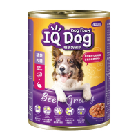 IQ Dog 聰明狗罐頭 - 三口味任選 400g x24罐/箱 雞肉/牛肉/肉醬