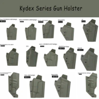 Tactical Kydex Gun Holster for Glock 17/19/43/45 Beretta M9 P229 P226 1911 X400/X300/TLR Light Pistol Case Quick Release Locking