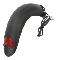 10 Inch Electric Scooter Rear Mudguard with Lamp Red Light Scooter Mudguard Guard Replacement Accessory