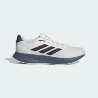 【adidas 愛迪達】Runfalcon 5 男 慢跑鞋 運動 休閒 透氣 緩衝 彈力 愛迪達 米白 黑藍(IE8815)