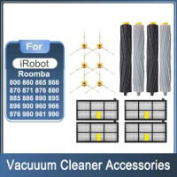 Brushes Filter For iRobot Roomba 800 900 860 870 880 890 960 980 990 866 966 Accessories Robot Vacuum Cleaner Parts Main Bursh