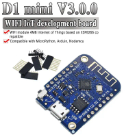 Papan pembangunan Wemos D1 Mini V3.0.0, WIFI, Internet Perkara, berdasarkan ESP8266, CH340, CH340G, 