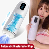 Automatic Rotation Male Masturbator Cup Real Vagina Blowjob Sexy Machine for Men Masturbation Pocket Pussy Adult Goods Sex Toys