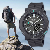 CASIO 卡西歐 PROTREK 戶外登山錶 太陽能藍芽手錶 旋轉錶圈切換造型 母親節送禮推薦 PRJ-B001-1