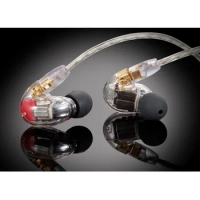 New se846 HIFI DIY Custom Made 6BA Ear Earphone Around Ear Earphone With MMCX Plated Earphone as se846 se535 se215 ie800s