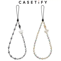 CASETiFY Pearl Phone Strap Charm - Universal Phone Lanyard Convertible Neck Strap Phone Case Airpods