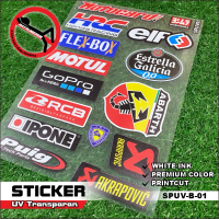 Stiker Motor Stiker Sponsor Helm/Motor Racing Satu Pack Murah - Stiker 1 Set Pack Variasi Racing Is