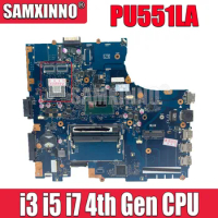 SAMXINNO PU551LA Mainboard For ASUS PU551LA PU551LD PU551L Pro551LA Pro551LD Pro551L Laptop Motherboard I3 I5 I7 4th Gen CPU