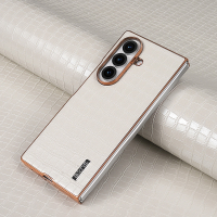 Ốp lưng cho Samsung Galaxy Z Fold7 Z Fold 7 ZFold 7 ZFold7 ốp điện thoại họa tiết cá sấu mạ điện ốp