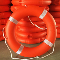 游泳圈 新款 船用專業救生圈成人救生游泳圈2.5KG加厚實心國標塑料救生圈 MKS薇薇