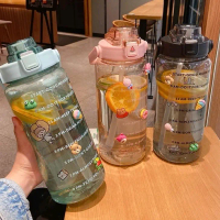 Botol air minum 2000ML transparan Botol 2 Liter