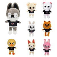 Skzoo Plush Toys Stray Kids Cartoon Stuffed Animal Plushies Doll Kawaii Character Plush Doll Companion for Kids Adults Fans