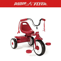 美國【Radio Flyer】紅騎士折疊三輪車(彎把)