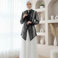 Vessa Outer Tunik Wanita Kekinian Atasan Brokat Wanita Elegan