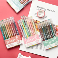 9pcs Morandi Gel Pen Set Multi Color Retro Marker Liner 0.5mm Ballpoint  Ручки For Journal Handbook Art Supplies Kawaiistationery - Gel Pens -  AliExpress