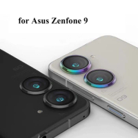 Metal Camera Lens Protector for Asus zenfone 9 Tempered Glass Metal Ring Cap On Zenfone9 Back Lens Cover Protective Film
