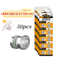 4-50 unit LR44 bateri AG13 Button  1.5V 357 SR44 LR1154 Button bateri syiling L1154 bateri untuk mai