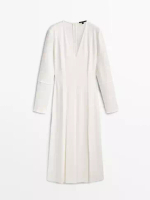 Massimo Dutti 褶飾連身中裙
