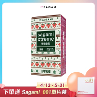 相模sagami 奧義超薄衛生套15片-草莓