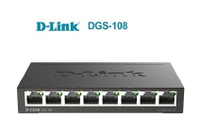 D-LINK DGS-108 8埠10/100/1000Mbps 桌上型網路交換器 [富廉網]