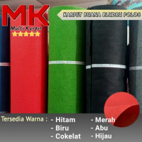 KARPET BUANA BLUDRU ALAS LANTAI SERBAGUNA METERAN POLOS ( 1 m x 2 m ) - Abu-abu Merah Hijau