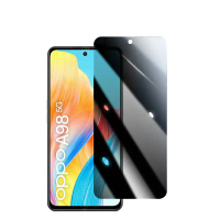 กระจกนิรภัยป้องกันสายลับ, สำหรับ OPPO A98, A38, A1, F23 5G, ฟิล์มกันรอยความเป็นส่วนตัว, ฝาครอบฟิล์มป