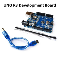 Mudah CH340G Lembaga Pembangunan R3 ATMEGA328P Arduno D1 R3 Modul Tanpa Wayar Serasi Kabel USB Lemba