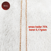 kalung italy New Arrival emas kadar 75% berat 5,17gram