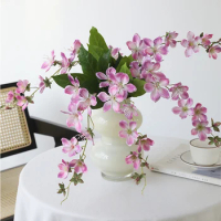 Simulation Artificial Jasmine Hanging Flowers Decorative Balcony Art Artificial Silk Flowers Like Real Hanging Decor For Wedding
