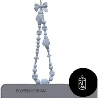 Strap Handphone Gantungan Hp Salib Putih Bag Charm Phone Lanyard Manik Hiasan Hp Kristen putih susu