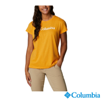 Columbia 哥倫比亞 女款- Columbia Trek 短袖上衣-黃色 UAR07460YL