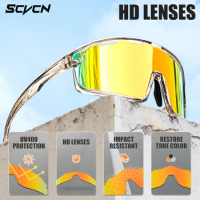 New Style Scvcn Photochromic Cycling Sunglasses for Men Outdoor Sports Hiking Driving Women Glasses UV400 Mountain Bike Goggles