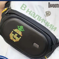 New Divoom Small Crossbody Bag Male Riding Backpack Motorcycle Shoulder Bag Female Fashion Brand Male Bag LED Pixel Chest