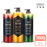 【KeraSys 可瑞絲】蜂膠活力光澤洗髮精-大容量1000ml(塌髮救星-洗出健康頭皮)