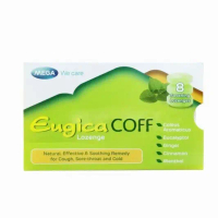 Mega We Care Eugica Coff เมก้า วีแคร์ ยูจิก้าคอฟ ลูกอม จำนวน 1 แผง บรรจุ 8 เม็ด