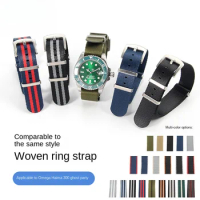 High Quality NATO Military Style Nylon Watch Straps Mens Premium Rugged Canvas Wristband 20/22mm for Omega Watch accessories