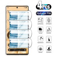 4Pcs Full Screen Protector For Google Pixel 7 pro 6A Hydrogel Film for Google Pixel 7 6 pro 5A 5XL 4A 5G 4XL 3XL Protection Film