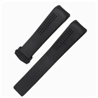20mm 22mm Watch Bracelet For TAG HEUER CARRERA Watch Chain TPU Silicone Watch Strap Rubber Watch Accessories Band