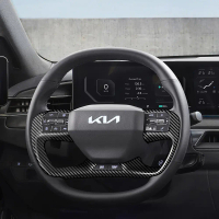 Sesuai untuk Labuci Roda Stereng Kia EV9 2023 Hiasan Sisi Roda Stereng KIA Labuci Corak Gentian Karb