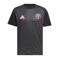【adidas 愛迪達】M Messi N&N 男 足球衣 短袖上衣 運動 訓練 吸濕排汗 黑 粉紅(JJ2589)