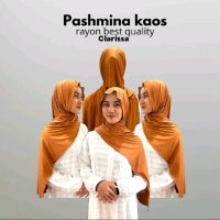 Pasmina Kaos Rayon -Pasmina Instan- Hijab Pasmina - Pashmina Kerudung