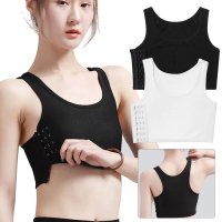 Dụng Cụ Đóng Ngực, Liền Mạch Và Thoáng Khí, Phong Cách Tomboy, Thích Hợp Cho Quần Thể Thao, Áo Vest 