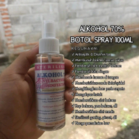 Alkohol 70% Antiseptik & Pembersih Alat Medis & Luka 100ML Botol Spray