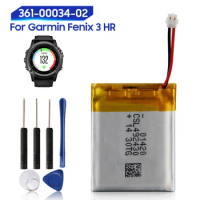 Replacement Battery For Garmin Fenix 3 Fenix3 F3 HR GPS Sports Watch Battery 361-00034-02 Rechargeable Battery 290mAh