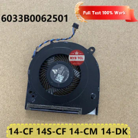 Laptop CPU Cooling Fan Notebook For HP 14-CF 14S-CF 14-CM 14-CF0052OD 14-DK 14-dk0002dx Original 6033B0062501