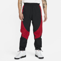【NIKE 耐吉】Nike As M J Flt Suit Pant 男 長褲 梭織 運動 休閒 抽繩褲腳 黑紅(CV3175-010)