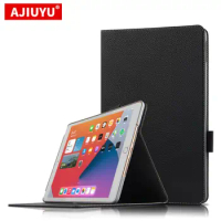 Case Cowhide For iPad 8th Gen 2020 Protective Cover Genuine Leather Cases For 2020 iPad 8th 10.2" A2270 A2428 Smart Cover Case