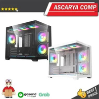 ACEGEEK LUCID M-ATX PC Casing [NO FAN] PUTIH